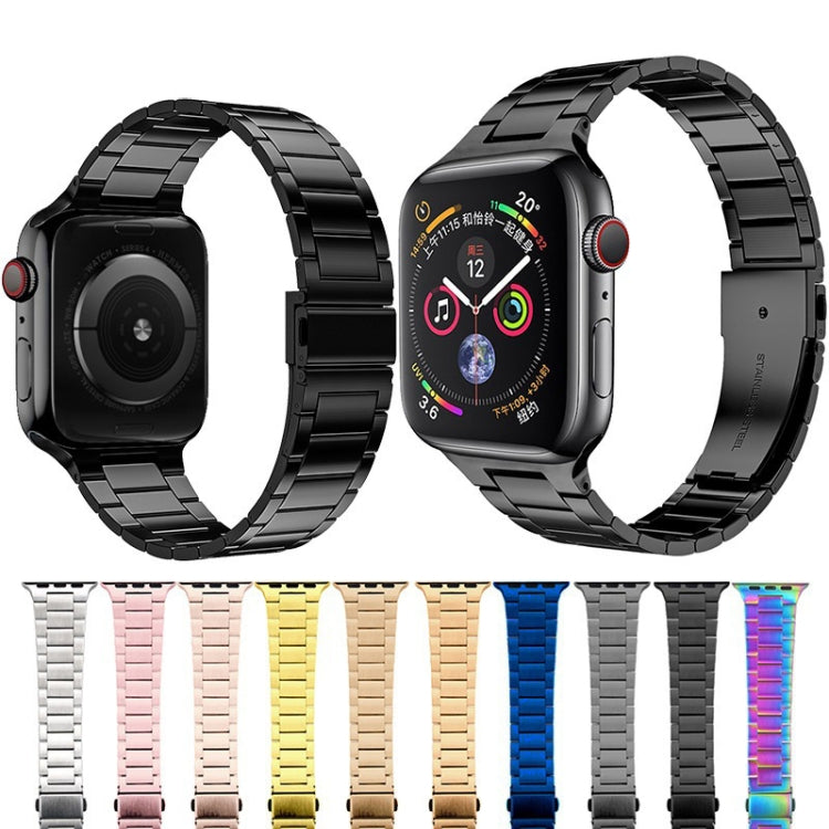 Small Waist Stainless Steel Watch Band For Apple Watch Series, For Apple Watch Series 8&7 45mm / SE 2&6&SE&5&4 44mm / 3&2&1 42mm, 7 41mm / 6&SE&5&4 40mm / 3&2&1 38mm, 7 45mm / 6&SE&5&4 44mm / 3&2&1 42mm                                                  ...
