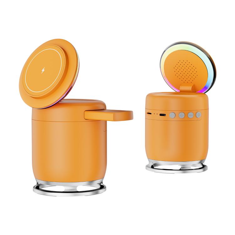 C52 Foldable 5 in 1 Desktop Magnetic Wireless Charging Bluetooth Speaker