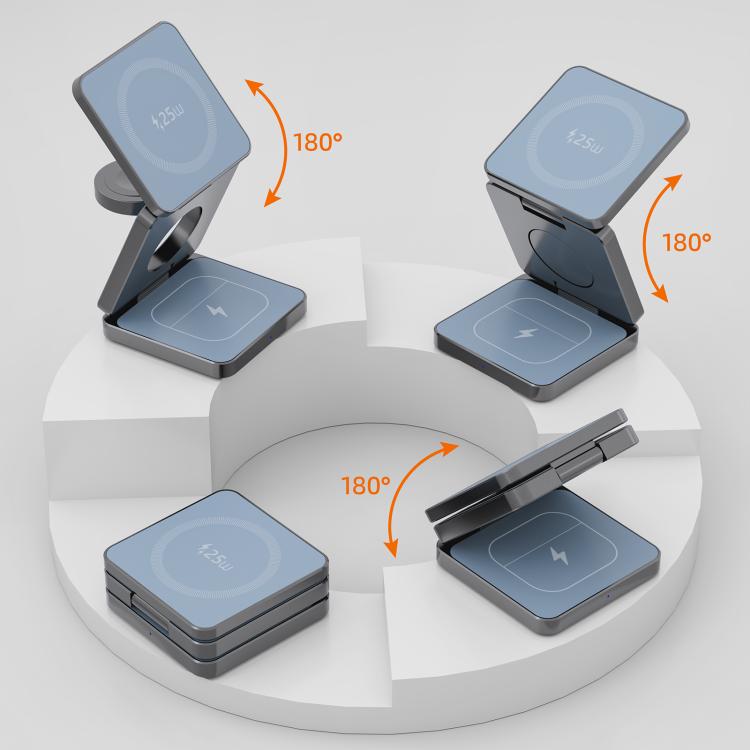 IW31 25W Foldable 3 in 1 Magnetic Wireless Fast Charger