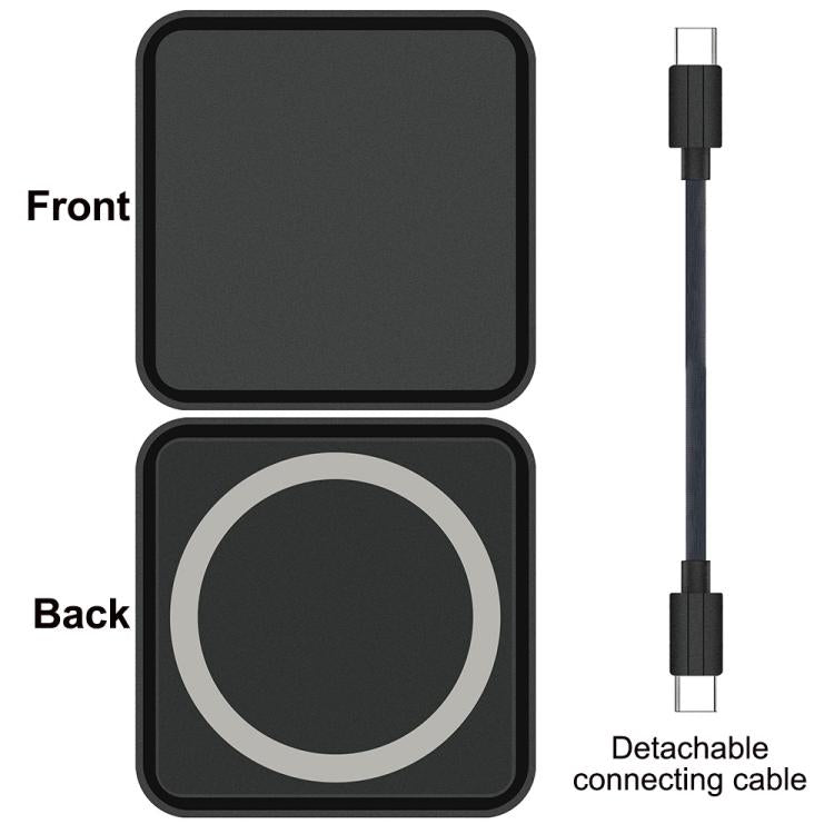 6 in 1 PD 100W, Dual Type-C, TF, SD Card, USB-A Port Multifunctional Magnetic HUB Dock Station, Type-C to PD 100W, Dual Type-C, TF, SD Card, USB-A Port