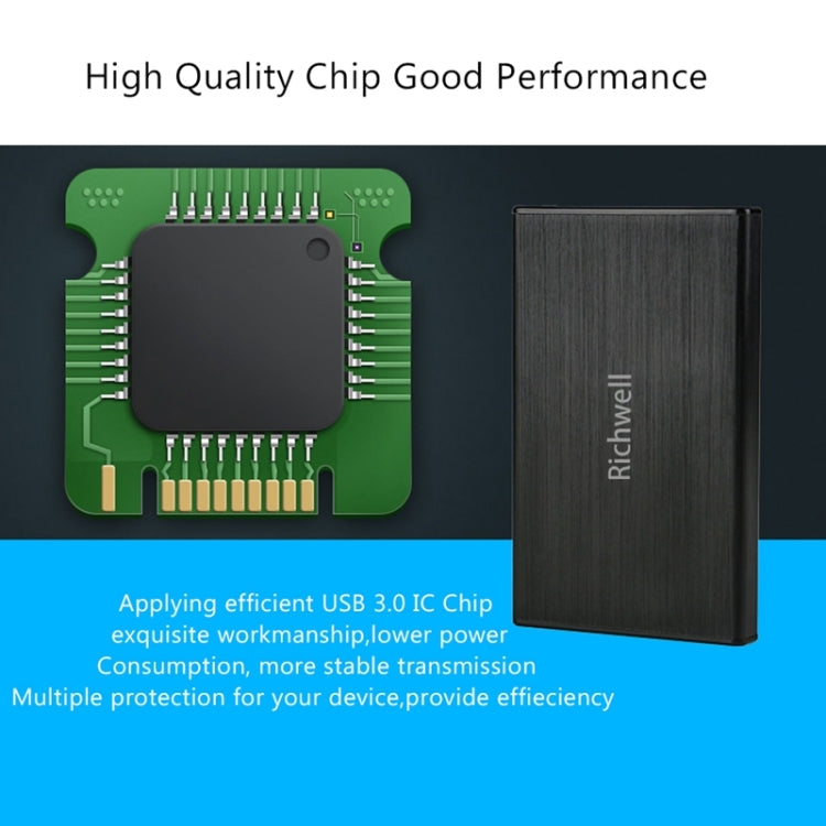 Richwell SATA R23-SATA-1TGB 2.5 inch USB3.0 Interface Mobile Hard Disk Drive, Capacity: 1TB, 1TB