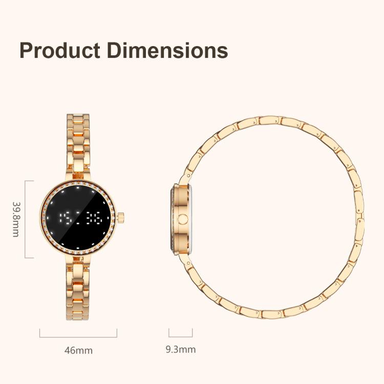 L6 Smart Watch Fashion Bracelet, Support Health Monitoring / Raise To Wake Screen