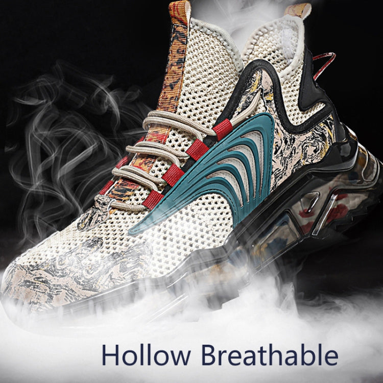1927A Summer Hollow Flying Knit Breathable Sports Shoes Men Casual Shoes, 39, 40, 41, 42, 43, 44, 45, 46