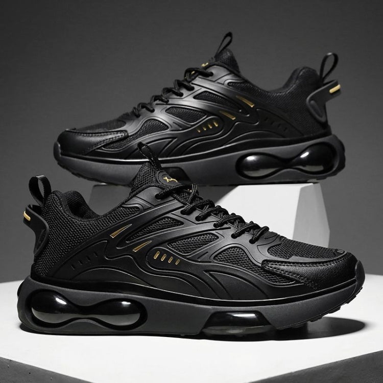 Men Air Cushion Sneakers Low Top Lace Running Shoes Mesh Breathable Sports Shoes, 39, 40, 41, 42, 43, 44