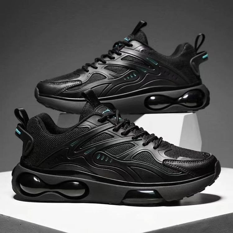 Men Air Cushion Sneakers Low Top Lace Running Shoes Mesh Breathable Sports Shoes, 39, 40, 41, 42, 43, 44