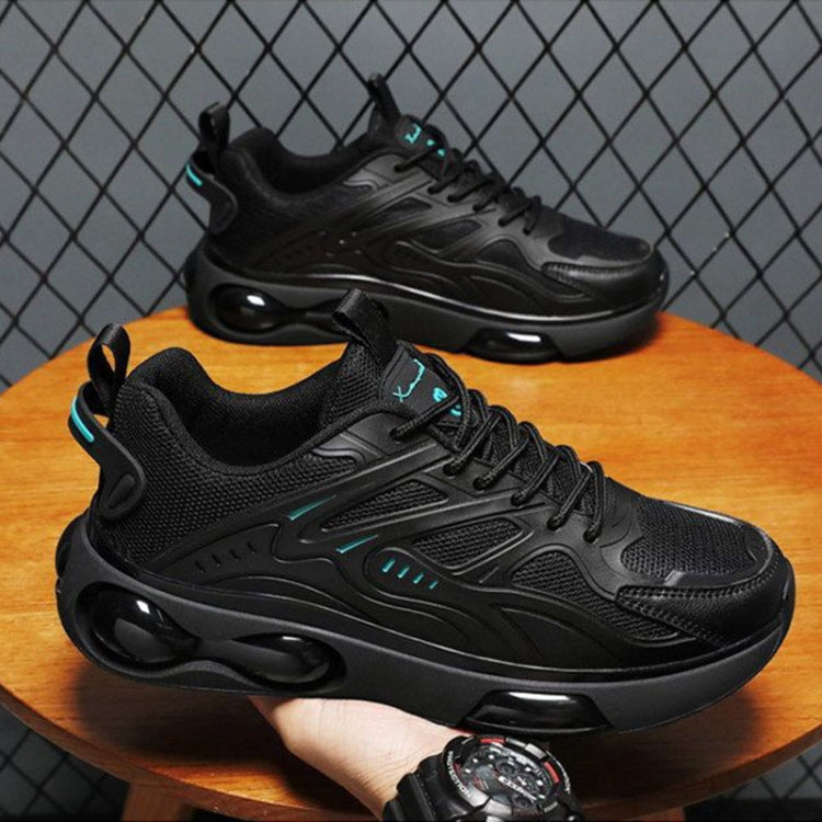 Men Air Cushion Sneakers Low Top Lace Running Shoes Mesh Breathable Sports Shoes, 39, 40, 41, 42, 43, 44