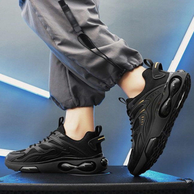 Men Air Cushion Sneakers Low Top Lace Running Shoes Mesh Breathable Sports Shoes, 39, 40, 41, 42, 43, 44