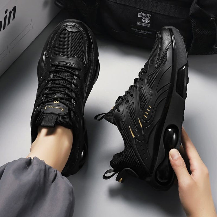 Men Air Cushion Sneakers Low Top Lace Running Shoes Mesh Breathable Sports Shoes, 39, 40, 41, 42, 43, 44