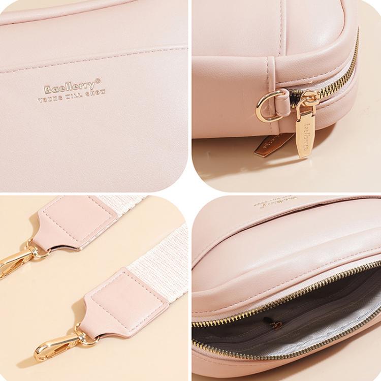 Baellerry N8941 Women Crossbody Bag Minimalist Zipper Square Pouch